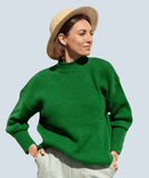 High turtleneck jumper